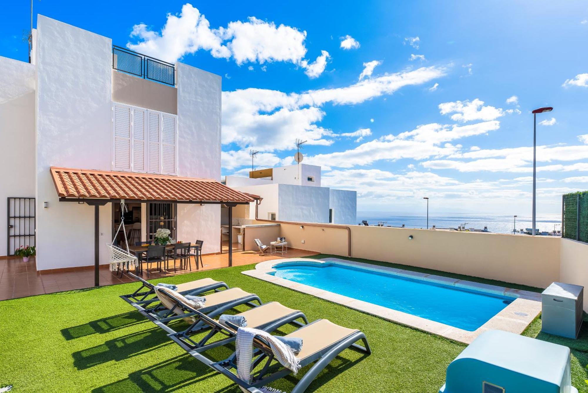 Villa Trueno Refugio De Lujo Con Piscina Climatizada Y Vistas Канделария Екстериор снимка
